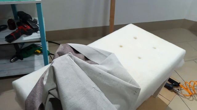 Мягкая банкетка своими руками