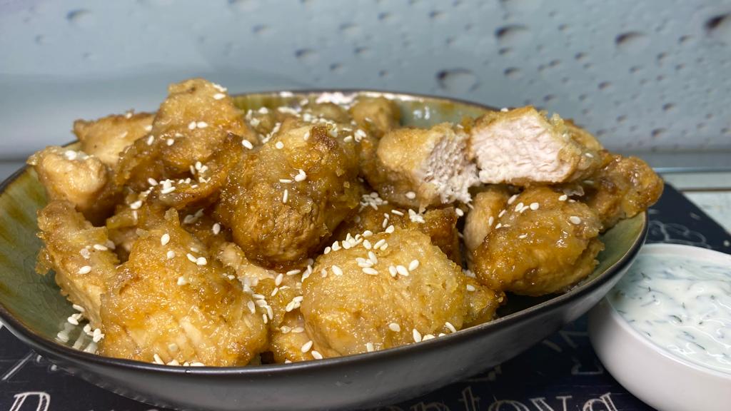 Вкусные куриные наггетсы. смотреть онлайн