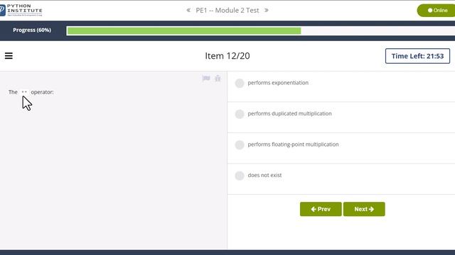 Python Essentials 1 Module 2 Test with explanation