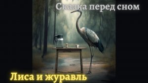 ЛИСА И ЖУРАВЛЬ ? | АСМР ? спокойное чтение | ? Сказка на ночь | Изображения MidJourney