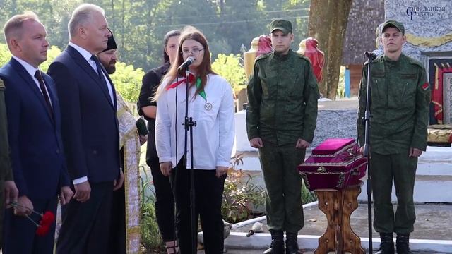 Перезахоронение останков погибших солдат в аг. Новый Двор смотреть онлайн