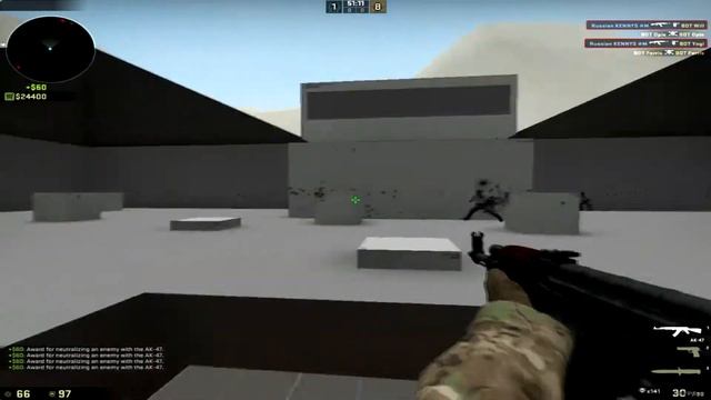 CSGO:Каратель БОТОВ(разминка) смотреть онлайн