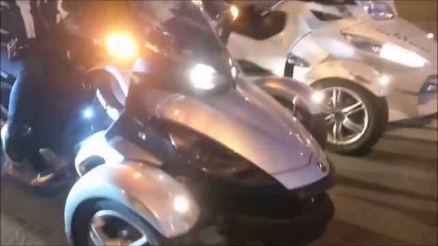 СПБ покатушки на трициклах SPb Spyder Can-Am Russia смотреть онлайн