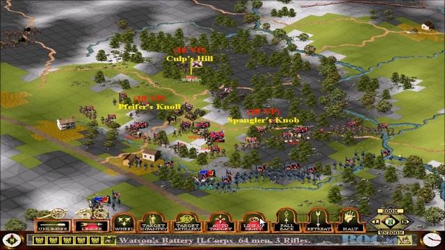 Sid Meier's Gettysburg! Playing as the Confederacy walkthrough смотреть онлайн