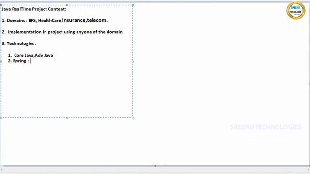 Java Real Time Project Agenda смотреть онлайн
