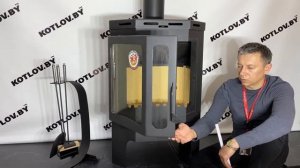 Печь-камин ECOKAMIN БАВАРИЯ Призматик пристенно-угловой