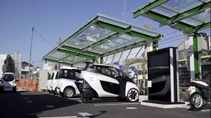 Электромобиль Toyota i Road обзор видео Электромобиль