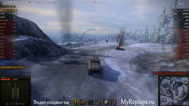 WOT: Заполярье - M6 - 5 фрагов смотреть онлайн