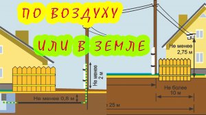Как лучше прокладывать кабель в земле или по воздуху. Марки кабеля для уличной проводки и в земле.