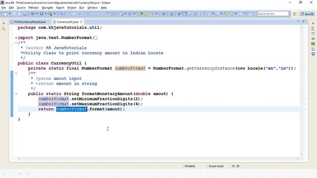 How would you print  a given currency value for any Locale  (INR ,$ Currency etc..) in Java?