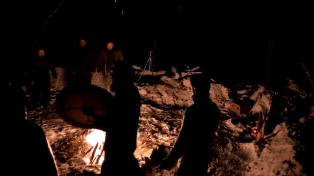 Языческий обряд ЧЕРНОБОГА, в ночь зимнего солнцестояния.