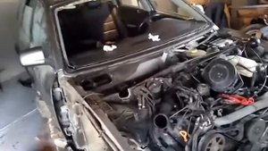Как снять лобовое стекло с машины Audi a6 allroad