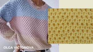 296 РЕЛЬЕФНЫЙ УЗОР СПИЦАМИ Мелкие соты Вязание Узоры спицами