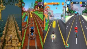 Temple Run Vs Hugo Troll Race 2 Vs Bus Rush Vs Golmaal Jr - Endless Run Game Play Android iOS