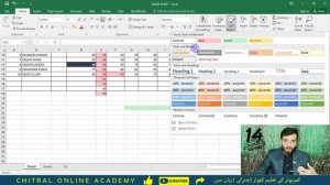 | Cell Style & Cell Formatting | Microsoft Excel Tutorials Chitrali/Khowar (کھوار/چترالی)Language