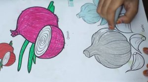 Garlic Coloring Page - Learn Color Names - Lemon | Easy Drawing And Colouring For Kids | Artkid