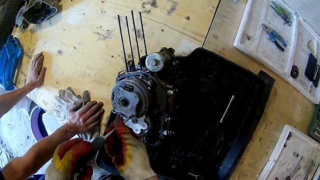 Разборка двигателя питбайк 125