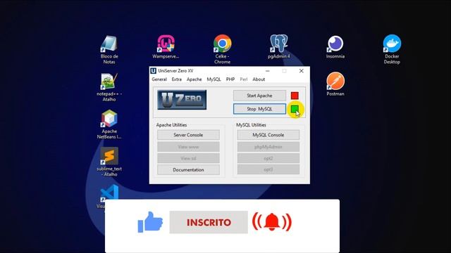 Como instalar MySQL no Windows com Uniform Server Zero