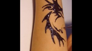 10 min Year of the Dragon Henna Tattoo Design