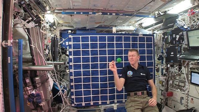 Astro Academy: Principia - 1 Ball on tether   Tim hits the camera
