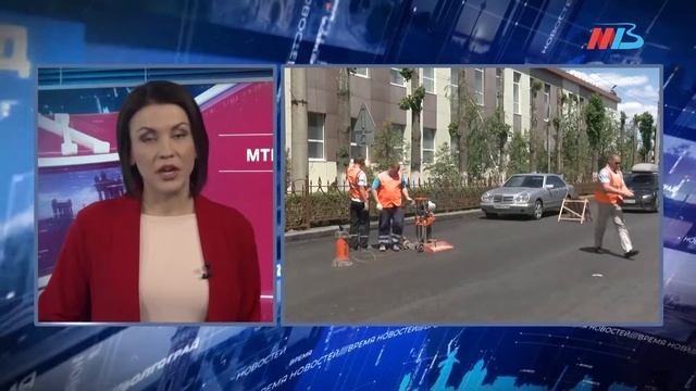 На юге Волгограда начался ремонт дороги смотреть онлайн