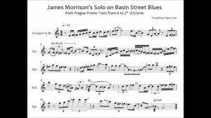 James Morrison's Trumpet Solo on Basin Street Blues (Transcription)