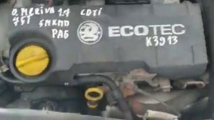 k3913   engine test Opel Meriva A 2004 1 7 л , Z 17 DTH, 5МКПП