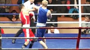 Спорт. Бокс. Адилет Абылашимов-Федор Виноградов (Россия). Турнир Шопокова 2014 г.