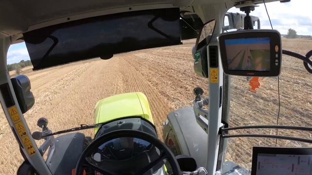 #POV Claas Axion 870 driving with GPS w/ Amazone centaur 4002 смотреть онлайн
