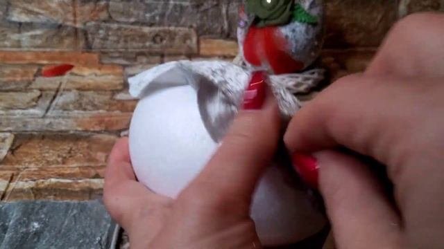Пасхальное яйцо своими руками. Как обтянуть бархатом  и сделать розочку. DIY (часть 1)