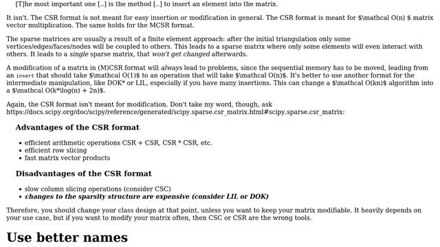 Code Review: Modified compressed sparse row matrix code (2 Solutions!!) смотреть онлайн