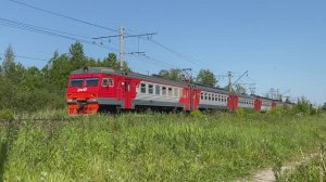 Электропоезд ЭТ2М-101, перегон Лахта - Новая Деревня