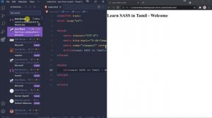 #06 - Setting up SASS Web Project - (தமிழில்) (Tamil) | SASS Tutorial