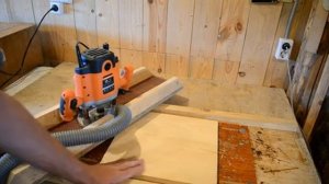 Обработка плоскости ручным фрезером. Planing with router jig.