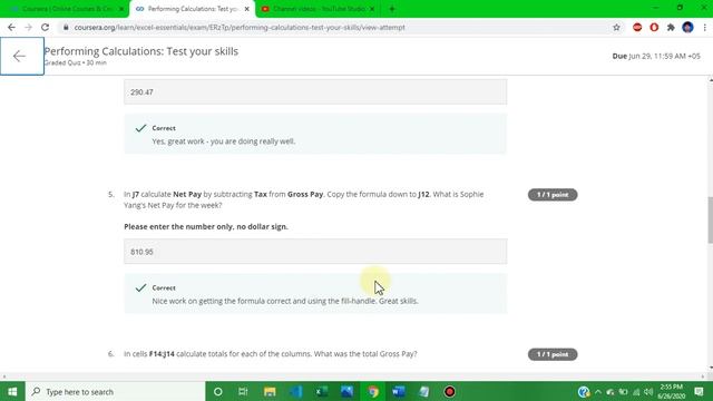 Coursera: How to solve week 2 quiz answer of Excel skills for business essentials test your skills