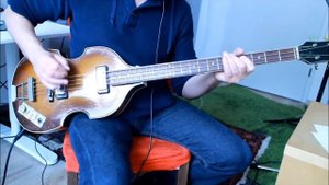 Bassline (Playalong)"SOMETHING"‪‬ by The Beatles (Hofner 500/1 Bass 1965)