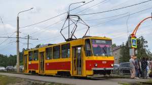 Трамвай Tatra T6B5SU-1039. Покатушки по Барнаулу.