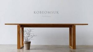 Kobeomsuk furniture - 2400 white oak table