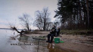 Ловля леща поздней осенью  на Истринском водохранилище.