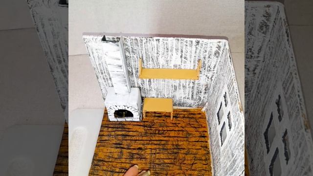 DIY. Мини домик из картана . Делаем своими руками комнату, мебель, посуду. смотреть онлайн