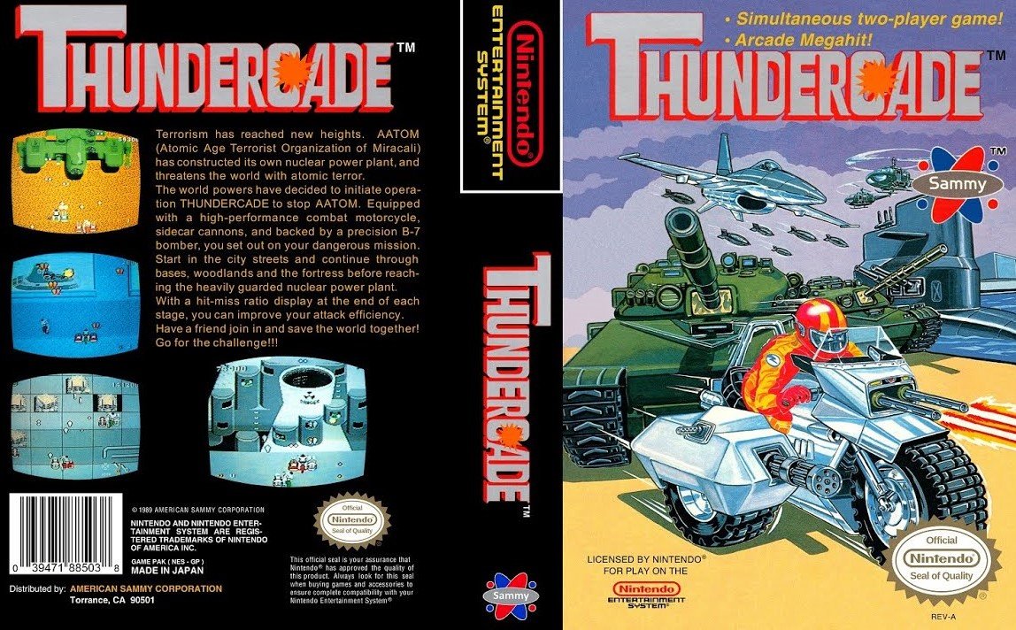 Dendy (Famicom,Nintendo,Nes) 8-bit Thundercade Полное Прохождение