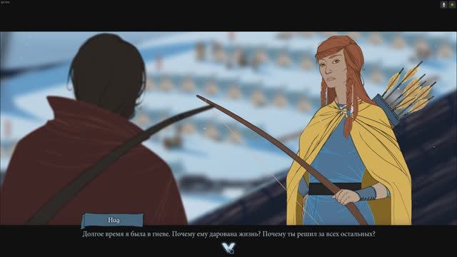 The Banner Saga Часть 8. Божий камень Дандра и удавшаяся засада Драгов.