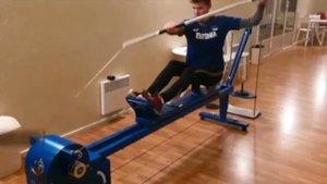 Тренажер для гребли на байдарках и каноэ. Kayak machine. Canoe machine.