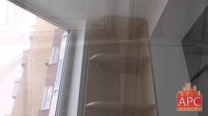 Ремонт лоджии П-44 под ключ. Рабочий кабинет на лоджии.