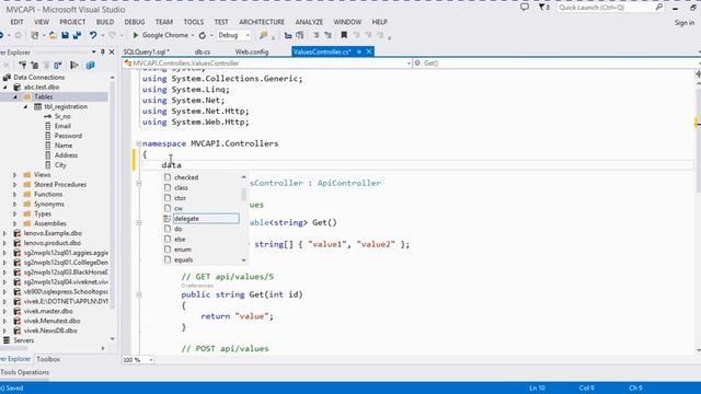 How to retrieve data from database in asp.net web api смотреть онлайн