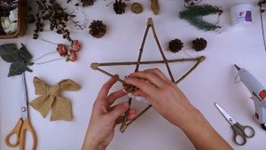 Новогодний декор для дома в эко стиле ЗВЕЗДА. Подарок своими руками DIY