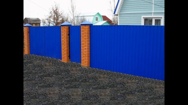 Заборы из профнастила смотреть онлайн