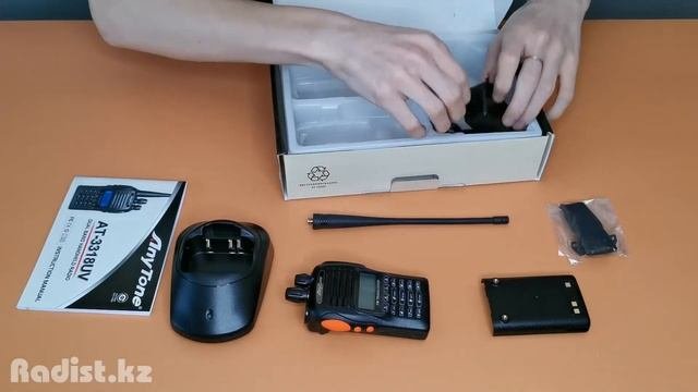 Рация портативная AnyTone AT-3318UV. Распаковка