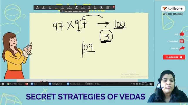 Yavadunam Tavadunam Varganca Yojayet | Vedic Maths | Vedic Maths Full Course - 09 | Swiflearn смотреть онлайн