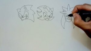 como dibujar a los personajes de sonic / how to draw sonic the hedgehog